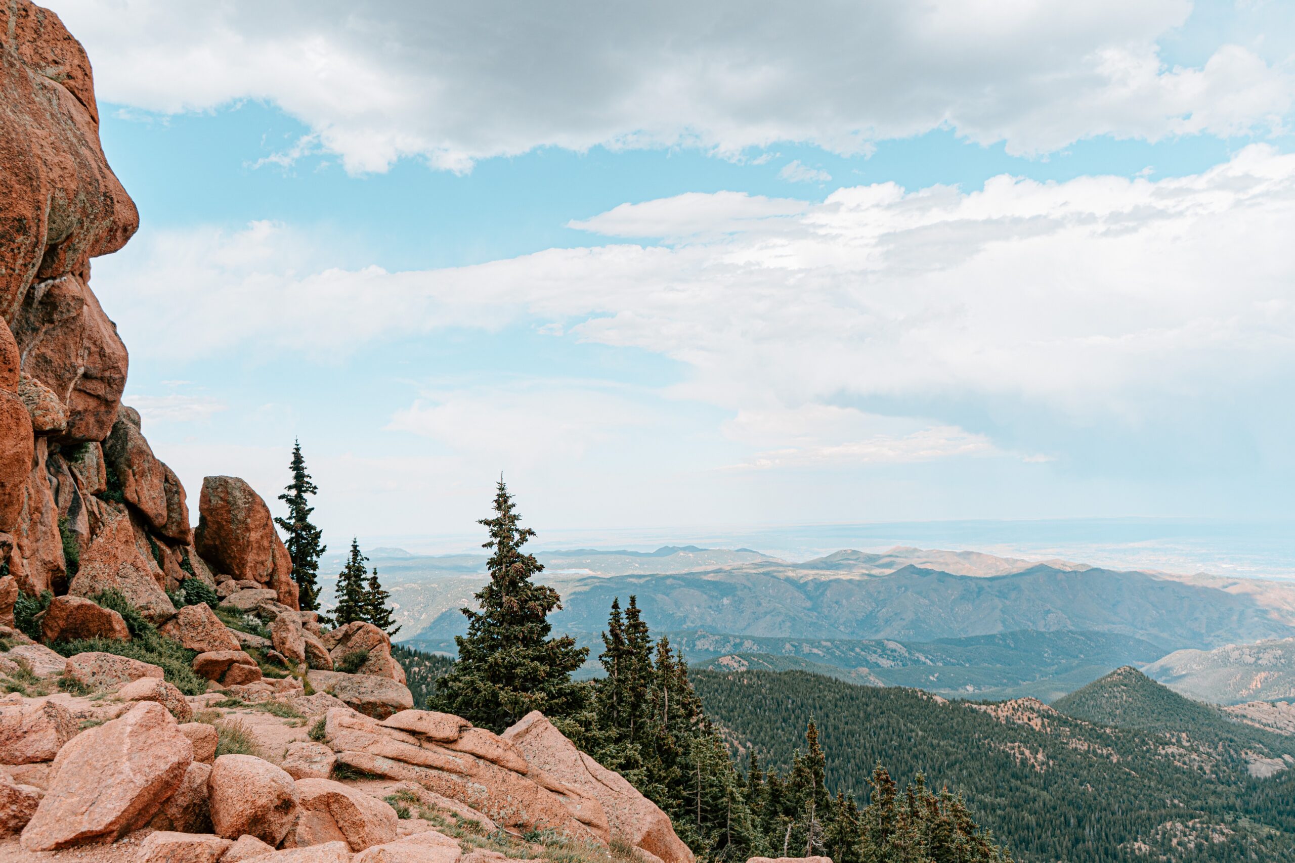 view from pikes peak