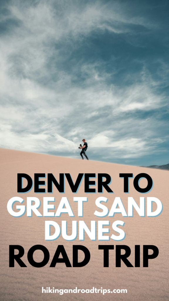 pinnable image of great dunes national park with title text 