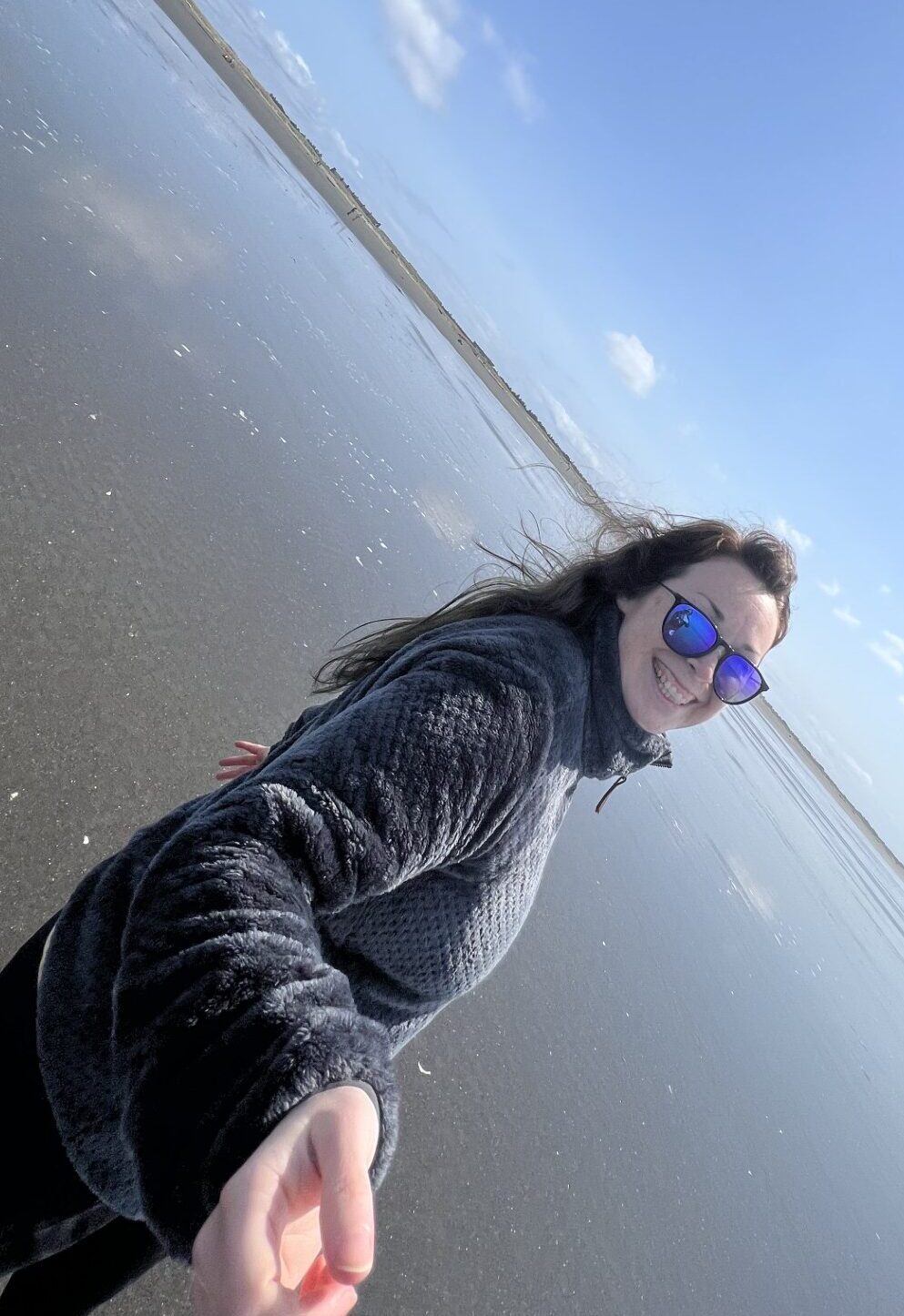 Dani on Ocean Shores beach